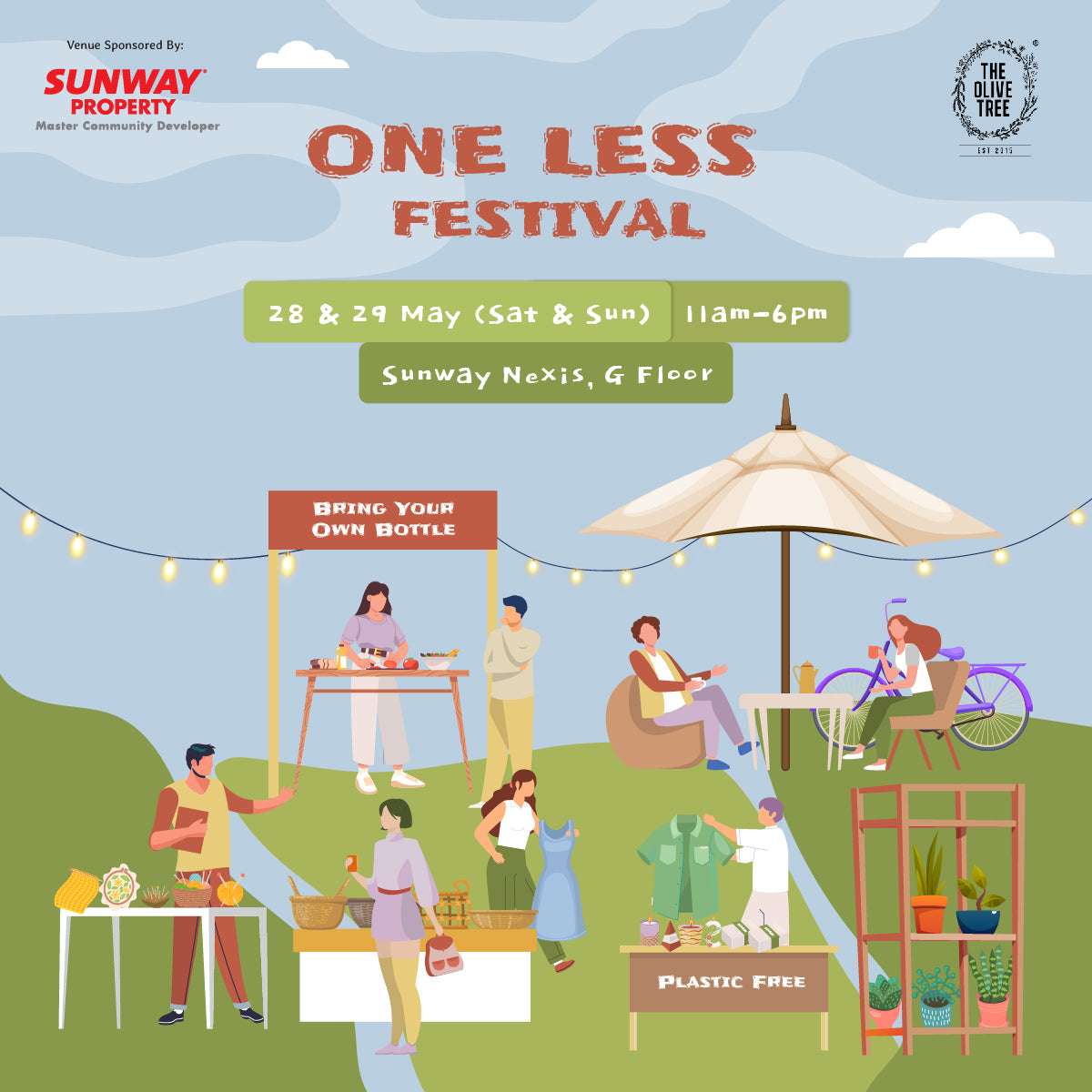 THE OLIVE TREE ONELESS FESTIVAL - SHOP BYO & PLASTIC FREE