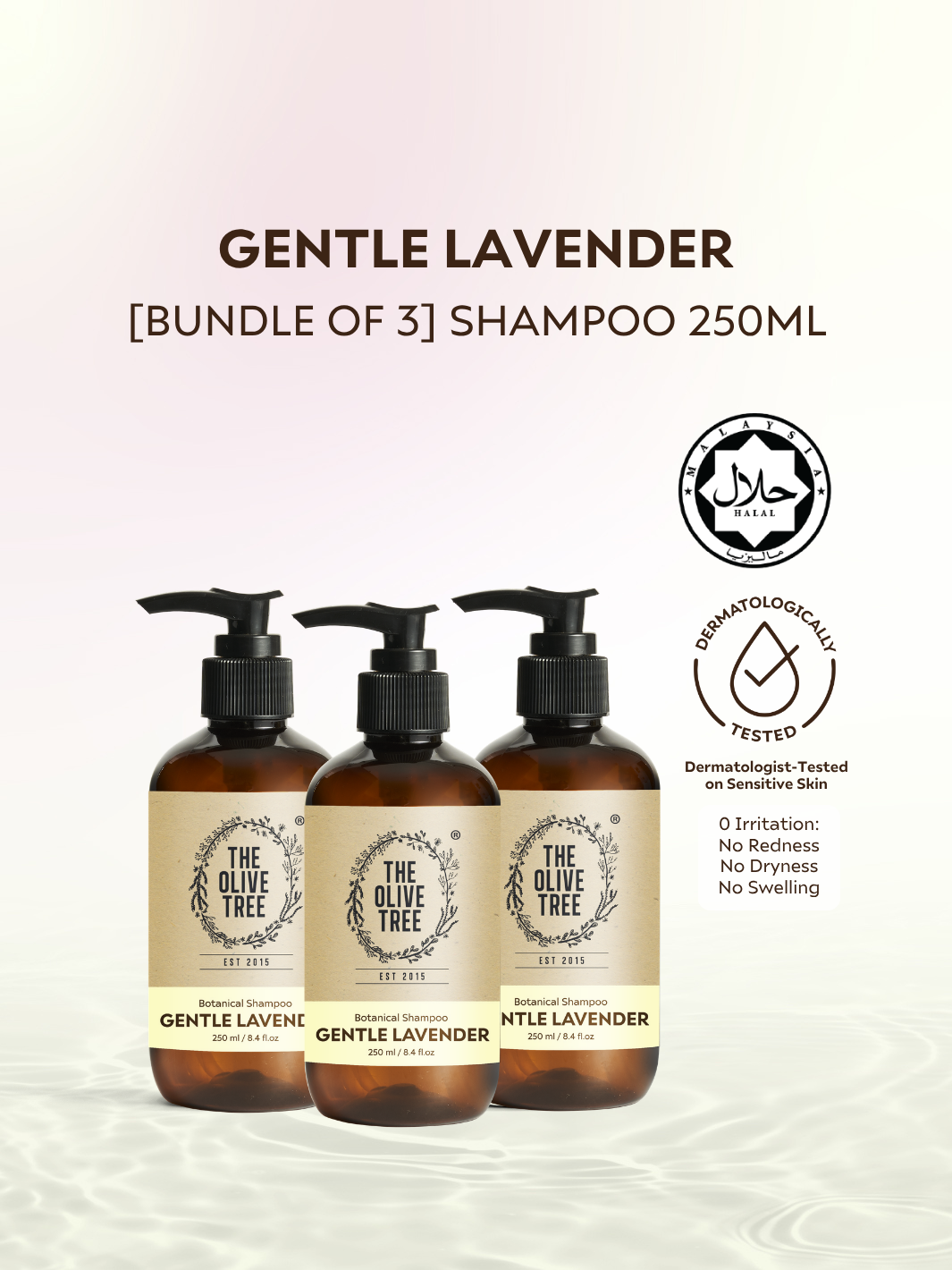 [Bundle of 3] Gentle Lavender Shampoo 250ml x 3