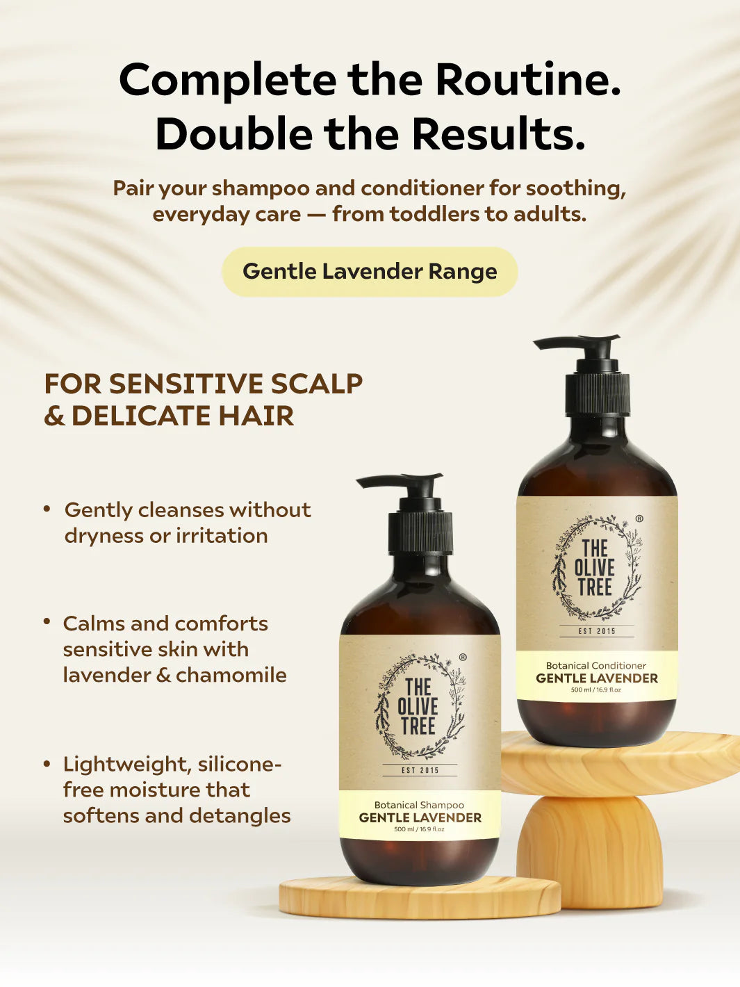 [Dr Chris Exclusive] Gentle Lavender Shampoo (500ml*2) &amp; Conditioner 500ml Combo ( FREE 2 x 500ml Body Washes )