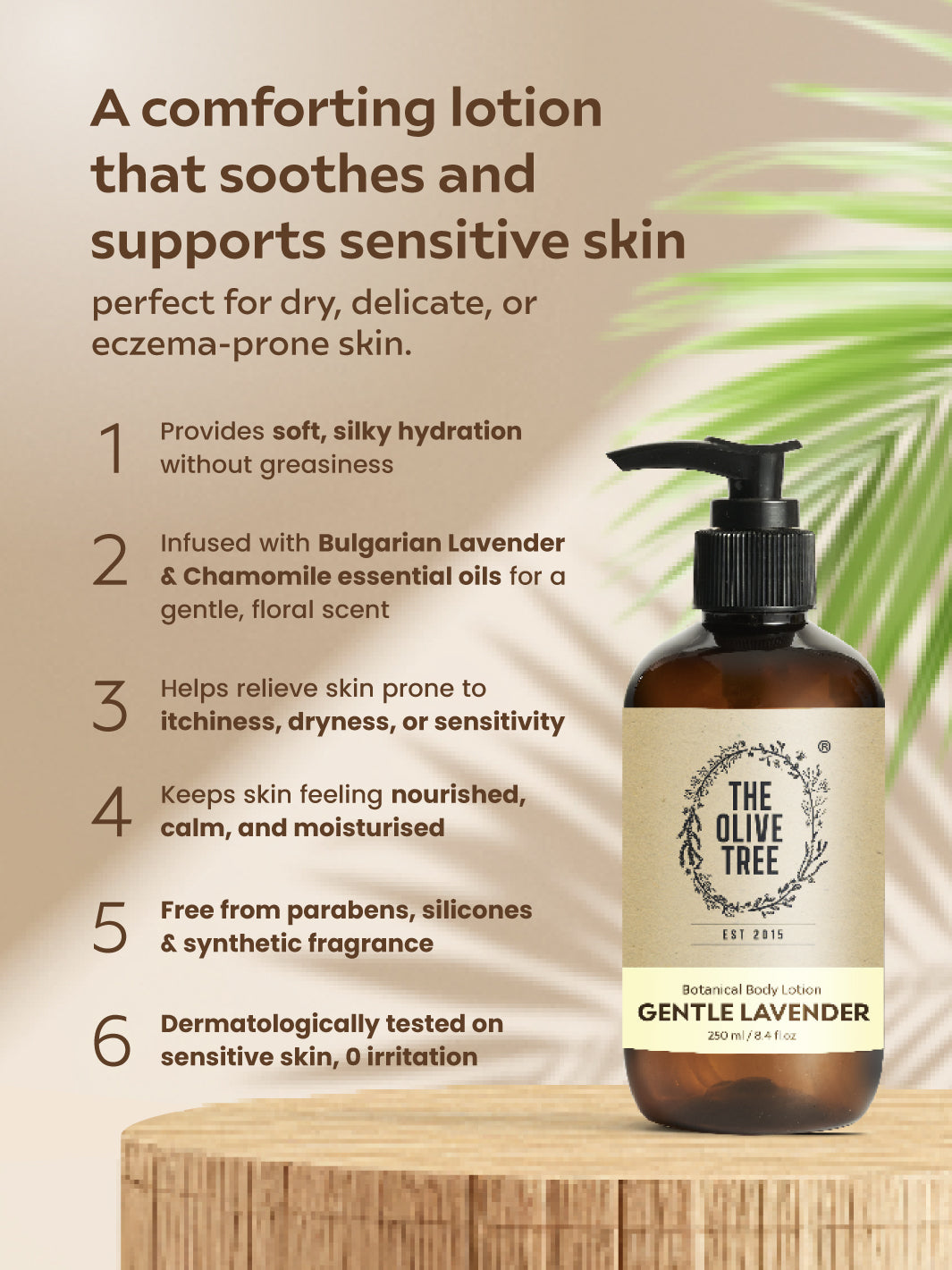 [New] Gentle Lavender Body Lotion 250ml For Sensitive Skin