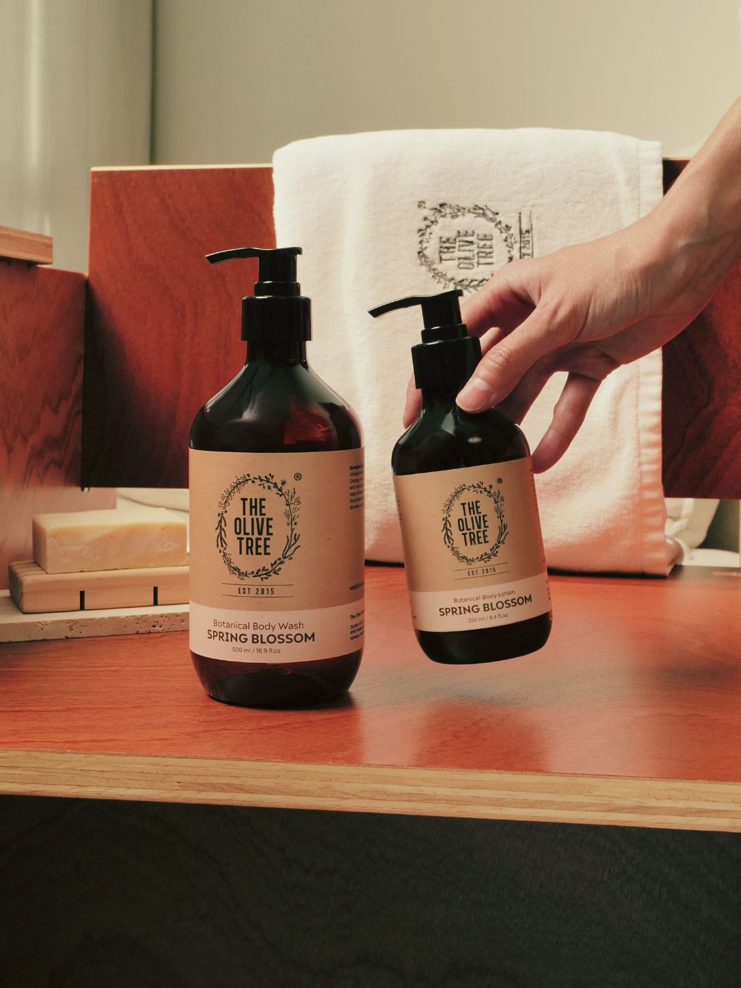 Spring Blossom Body Wash &amp; Lotion Set For Vibrant / Mood-boosting