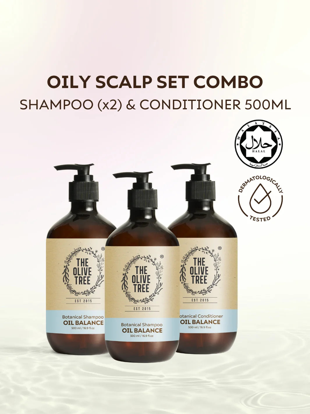 [Dr Chris Exclusive] Oil Balance Shampoo (500ml*2) &amp; Conditioner 500ml Combo ( FREE 2 x 500ml Body Washes )