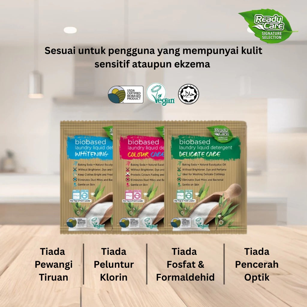 [NOT FOR SALE] Biobased Laundry Detergent Travel Pack ( 40ml x 3 ) - GIFT