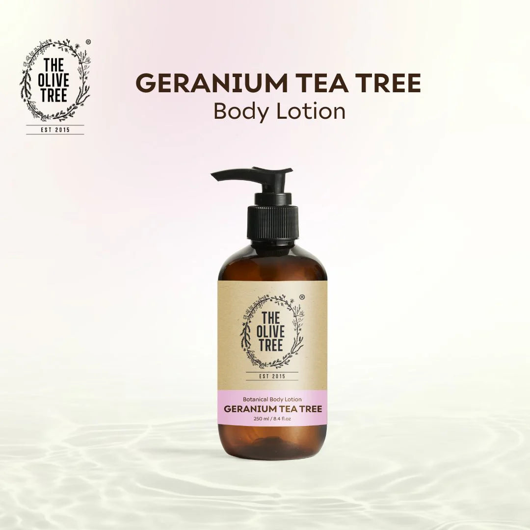 The Olive Tree Geranium Tea Tree Body Lotion 250ml