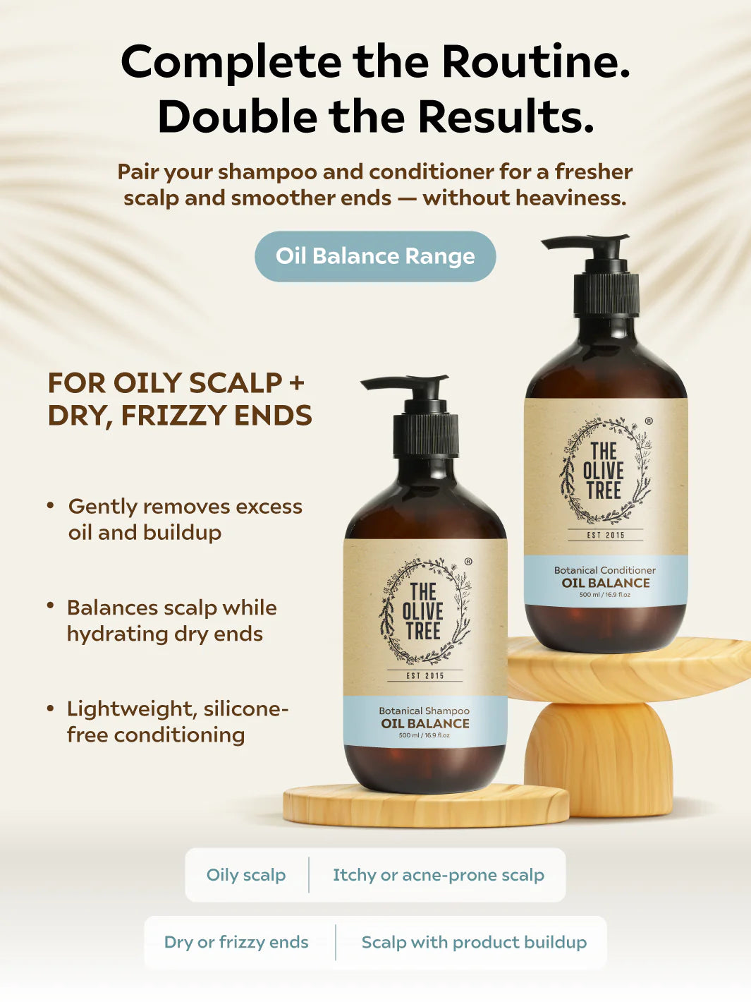 [Dr Chris Exclusive] Oil Balance Shampoo (500ml*2) &amp; Conditioner 500ml Combo ( FREE 2 x 500ml Body Washes )