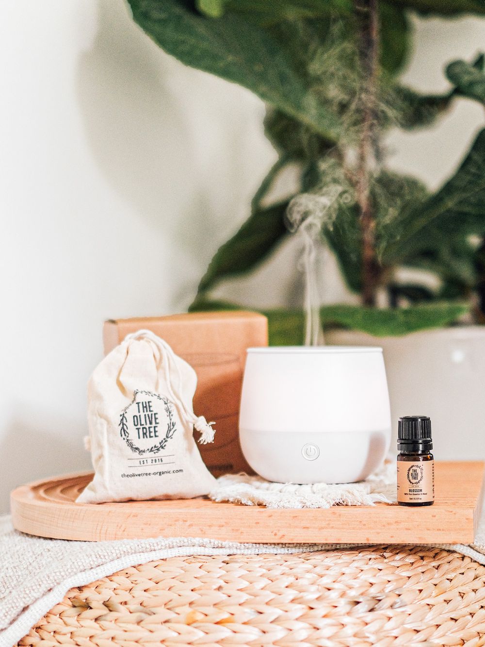 The Olive Tree Aromatherapy Essential Oil Diffuser 100% Pure
