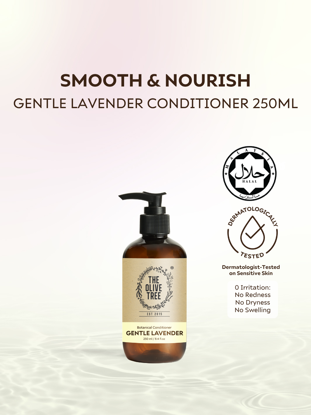 Conditioner Gentle Lavender For Sensitive Scalp &amp; Delicate Hair ( Dermatologically Approved )