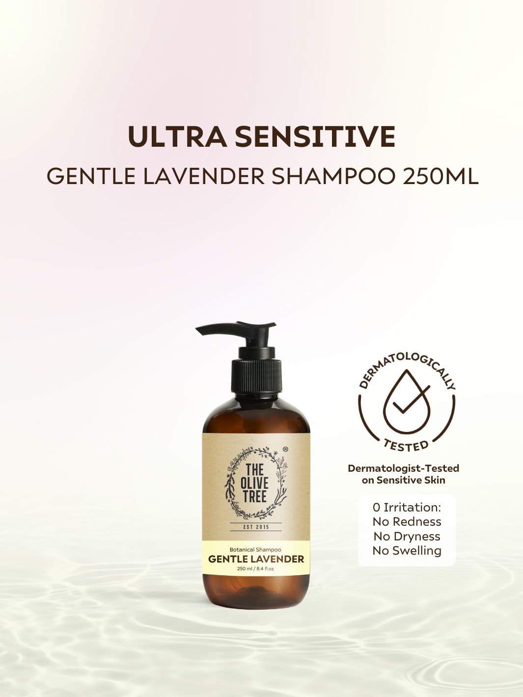 Gentle Lavender Shampoo For Sensitive Scalp &amp; Kids ( Dermatologically Approved )