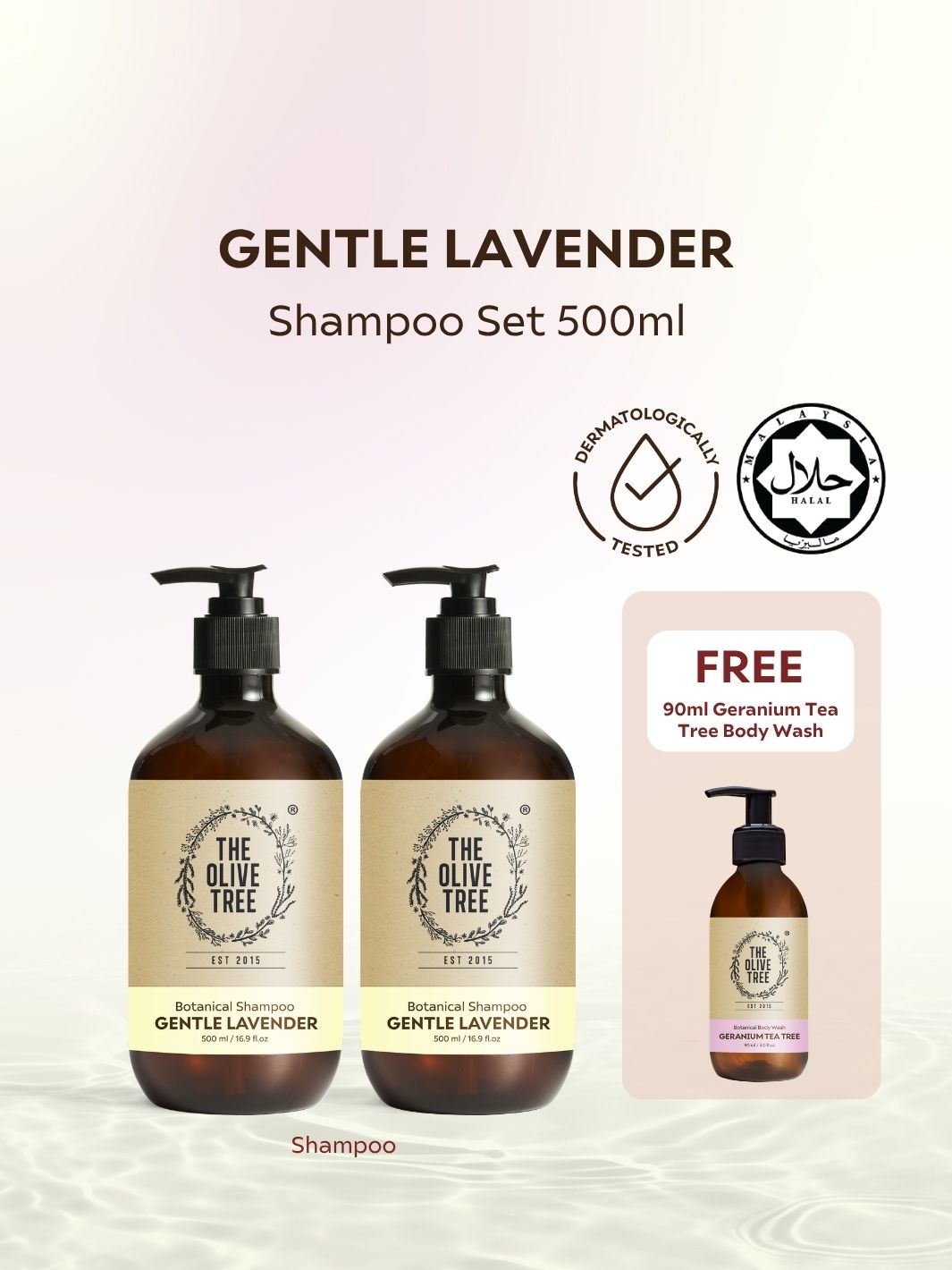 lavender and tea tree oil shampoo Gentle Lavender Shampoo Set (500ml x 2)