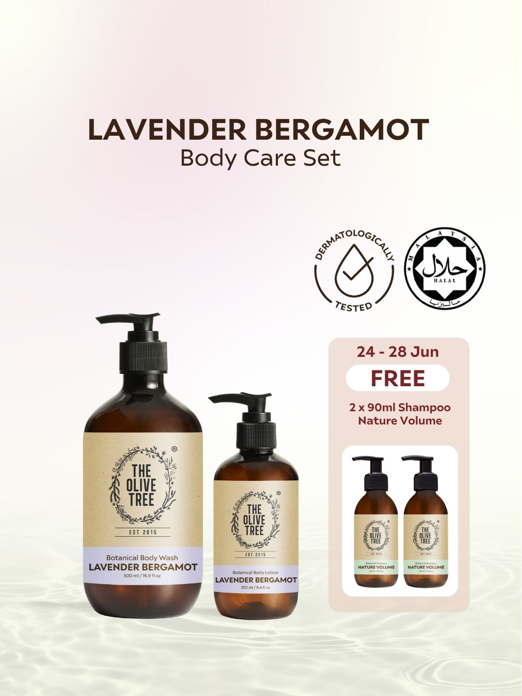 Lavender Bergamot Body Wash &amp; Lotion Set