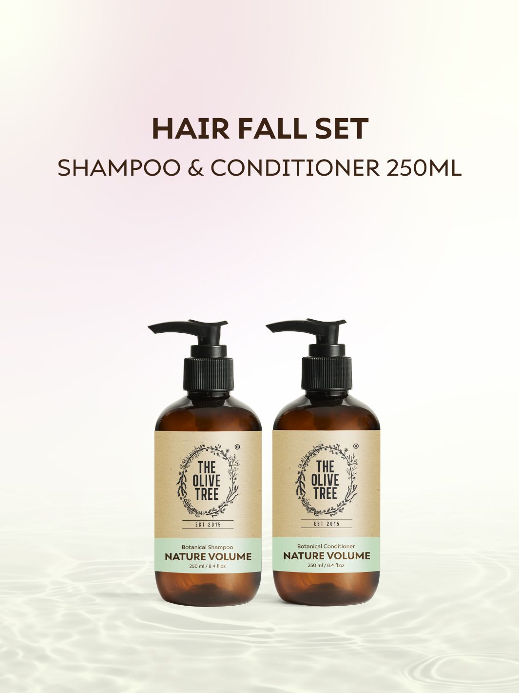 Hair Fall Set ( Nature Volume Shampoo + Conditioner ) For Dry to Normal Scalp