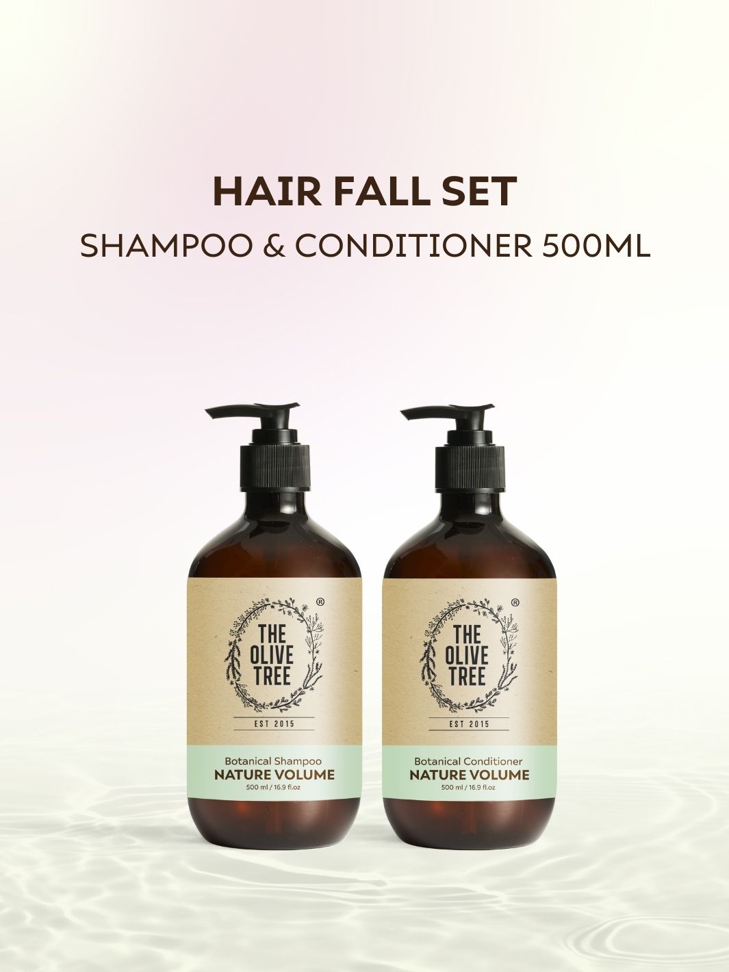 Hair Fall Set ( Nature Volume Shampoo + Conditioner ) For Dry to Normal Scalp