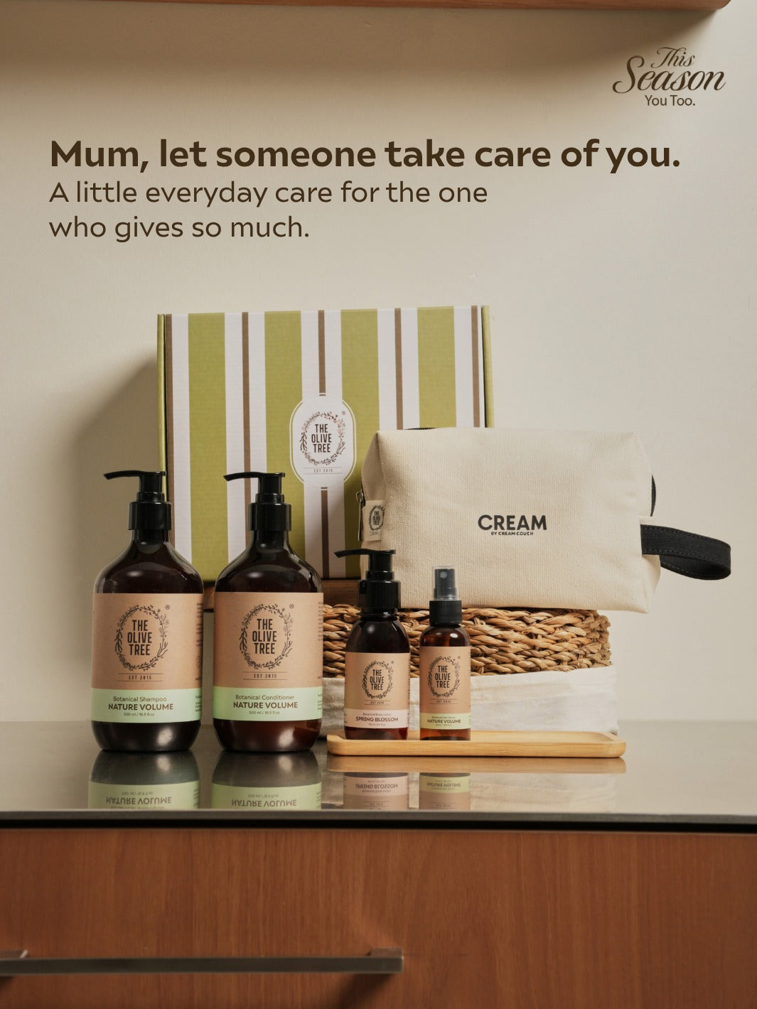 [2026 Holiday Collection] Set A1 Master Scalp &amp; Hair Set - Nature Volume Trio &amp; CREAM Pouch