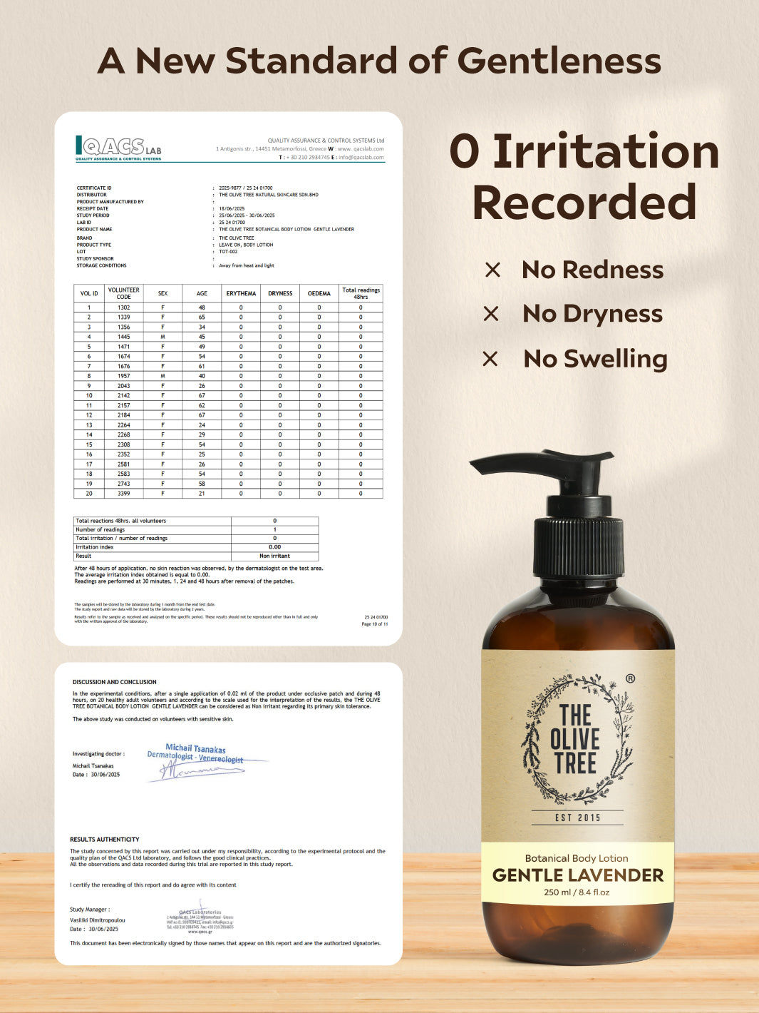 The Olive Tree Gentle Lavender Body Lotion 250ml