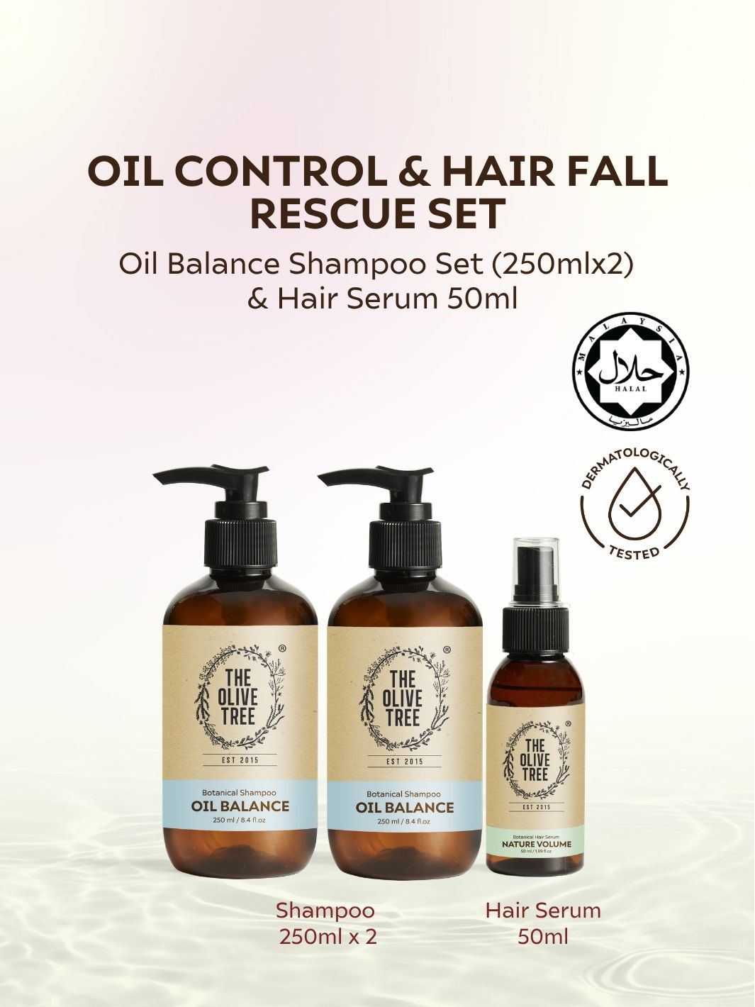 ECOMM: Oil Balance Shampoo Set 250ml &amp; Hair Serum 50ml