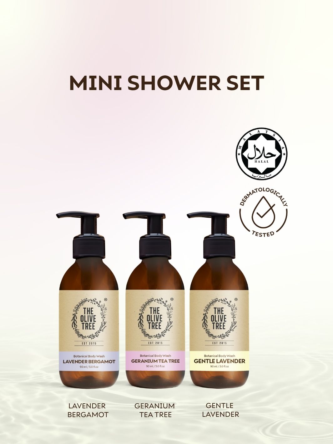 Mini Shower Set ( 90ml x 3 )