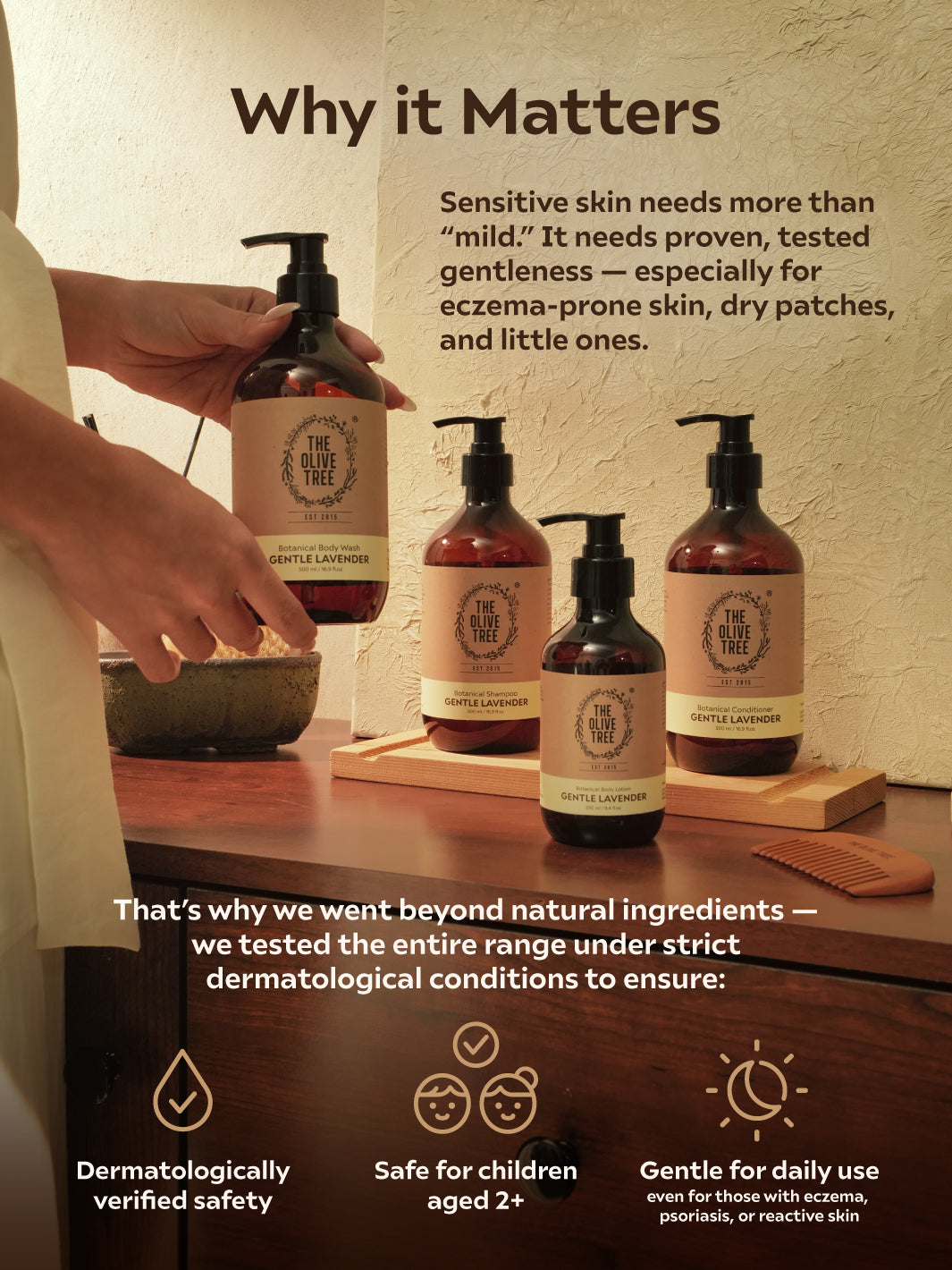 The Olive Tree Gentle Lavender Body Lotion 250ml