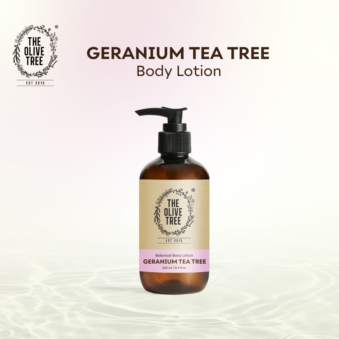 The Olive Tree Geranium Tea Tree Body Lotion 250ml