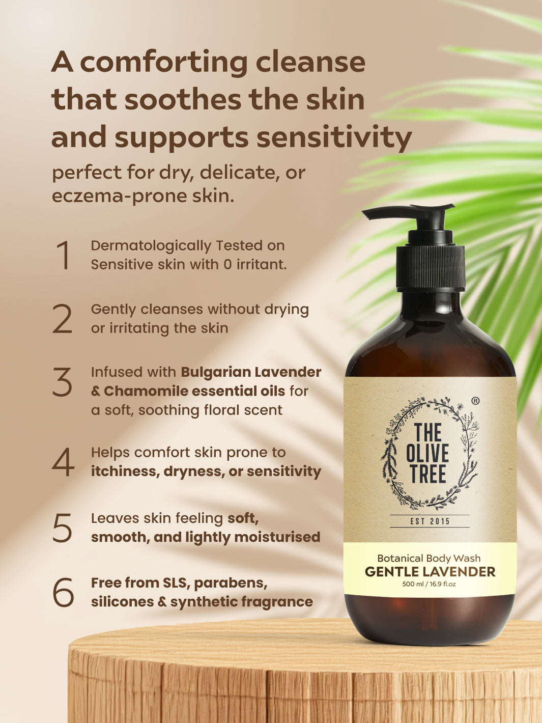 [New] Gentle Lavender Body Wash 500ml For Sensitive Skin