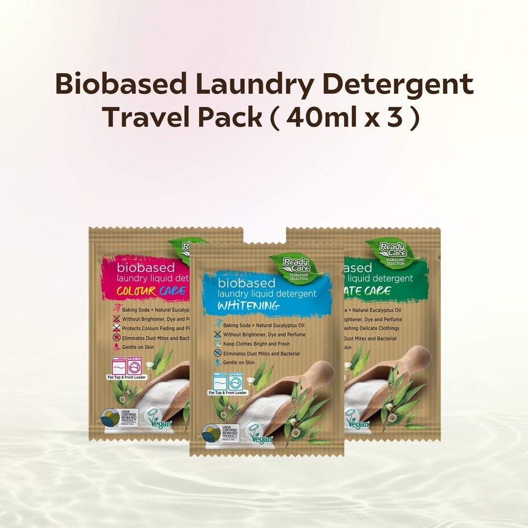 [NOT FOR SALE] Biobased Laundry Detergent Travel Pack ( 40ml x 3 ) - GIFT