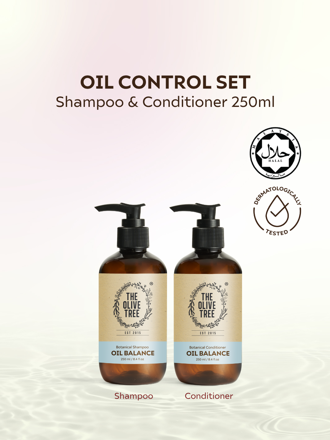 Oily Scalp Set (Oily Balance Shampoo + Conditioner) For Oil Control / Dry End / Frizzy