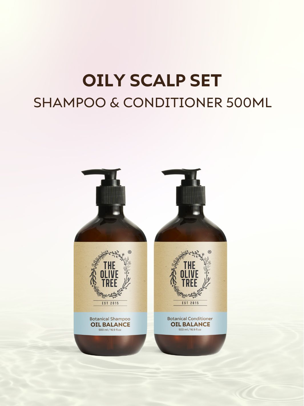 Oily Scalp Set ( 500ml Oily Balance Shampoo + Conditioner )