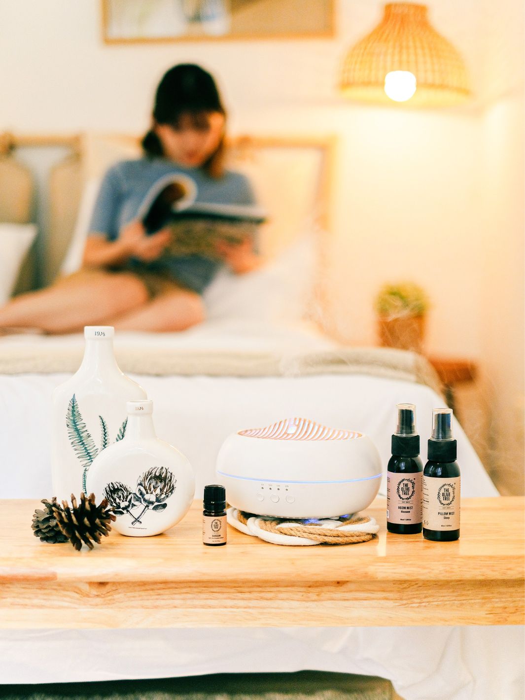 The Olive Tree Aromatherapy Essential Oil Diffuser 100% Pure